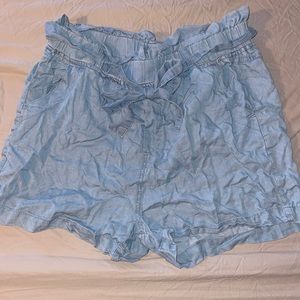Blue Flowy shorts